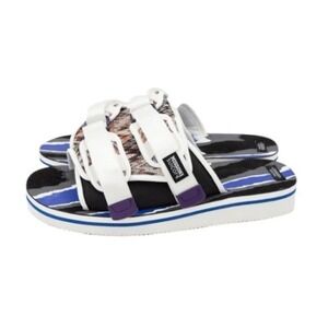 Missoni X Suicoke Collab Moto Slide Sandals White Zig Zag Pattern Slip-On‎ 16